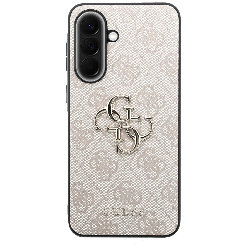 Guess læderetui med 4G-metal-logo til Samsung Galaxy A57 5G – lyserød