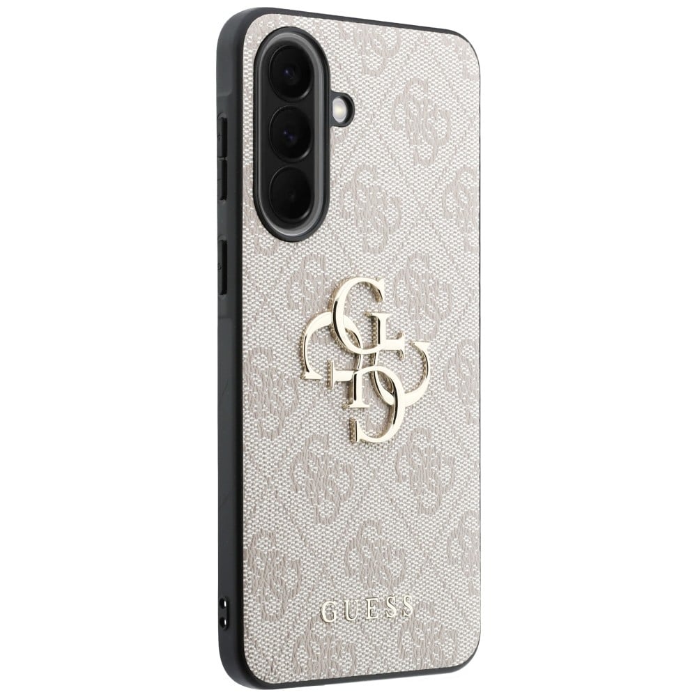 Guess læderetui med 4G-metal-logo til Samsung Galaxy A57 5G – lyserød