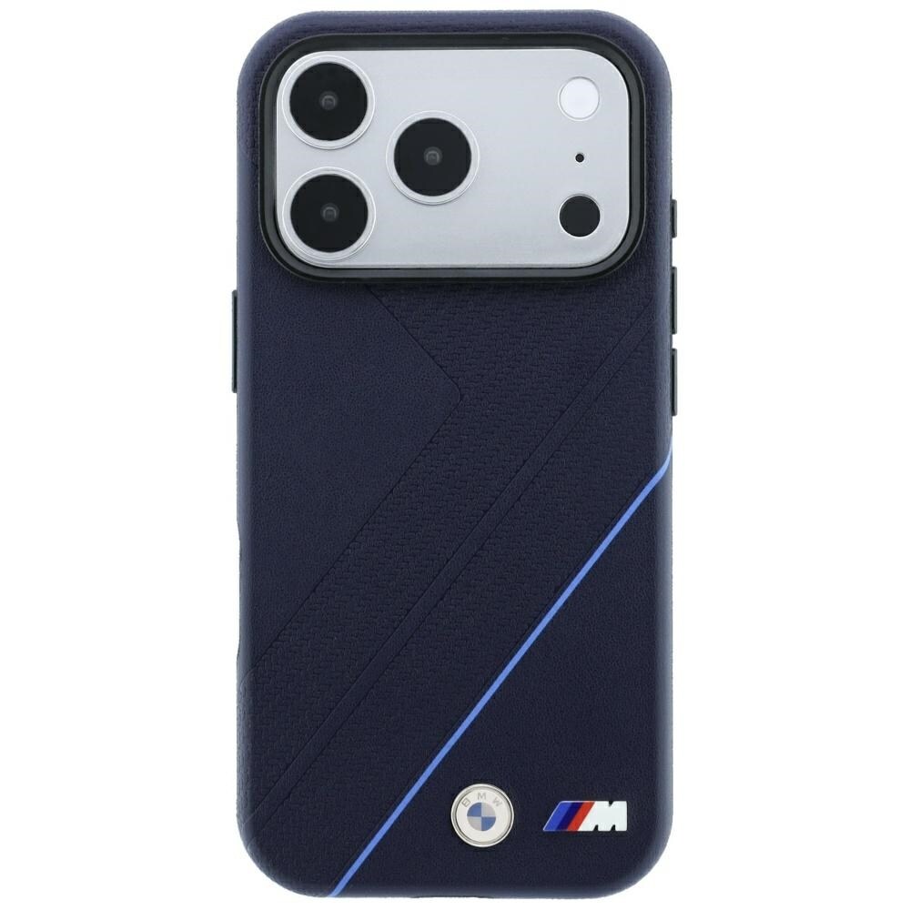 BMW M Tire Track Blue Line MagSafe-etui til iPhone 18 Pro / 17 Pro – marineblå