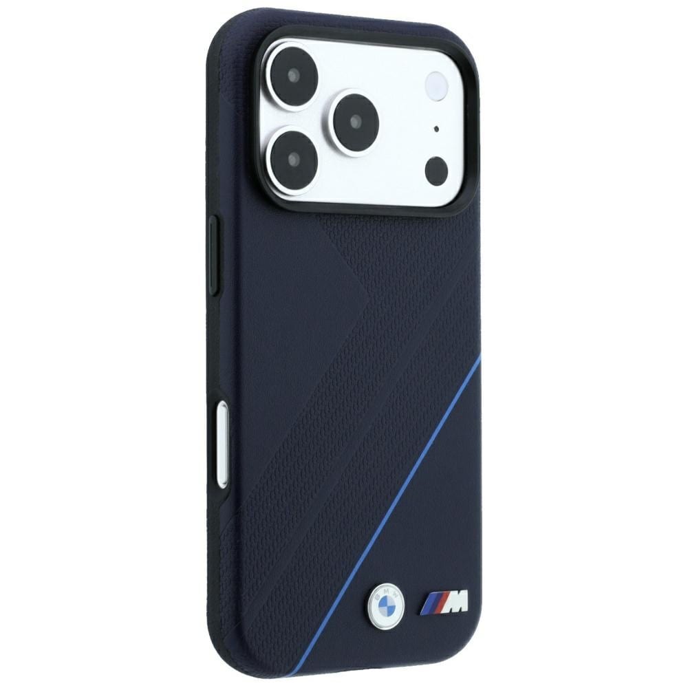 BMW M Tire Track Blue Line MagSafe-etui til iPhone 18 Pro / 17 Pro – marineblå