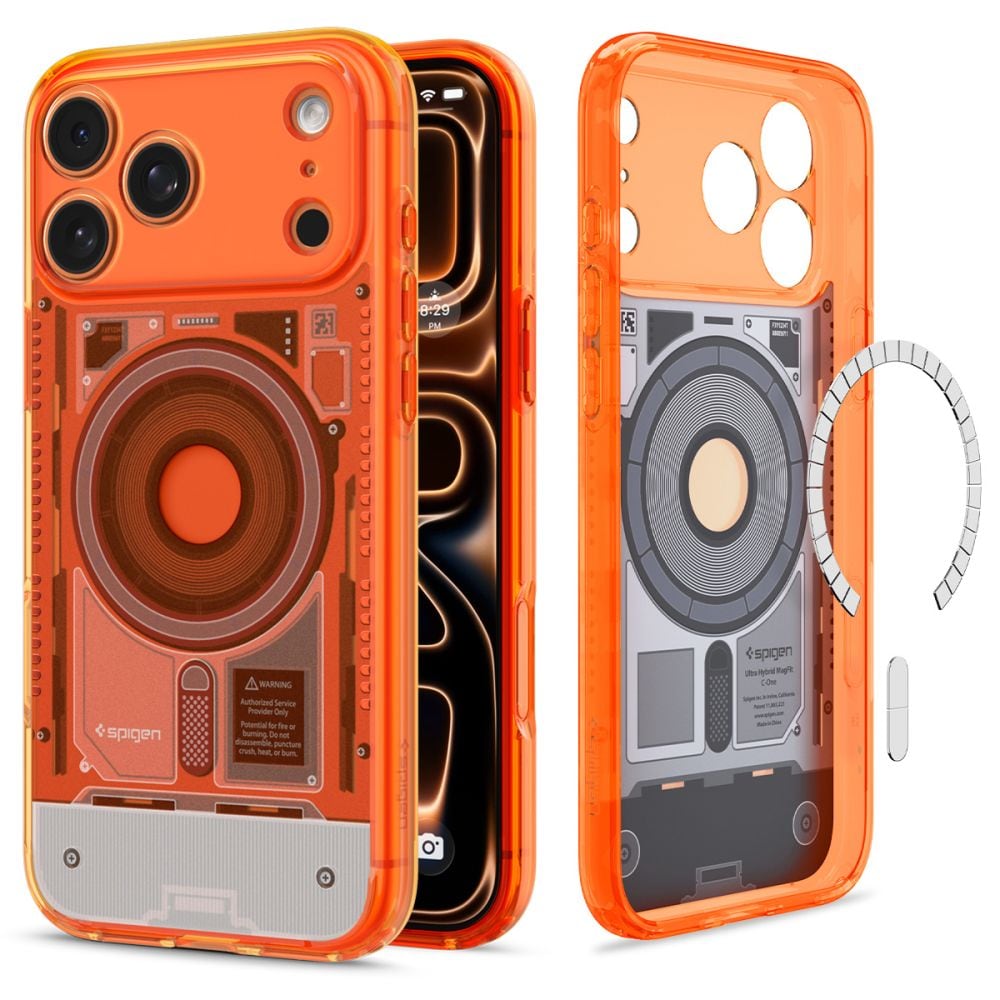 Spigen Ultra Hybrid MagSafe-etui til iPhone 18 Pro / 17 Pro – Orange
