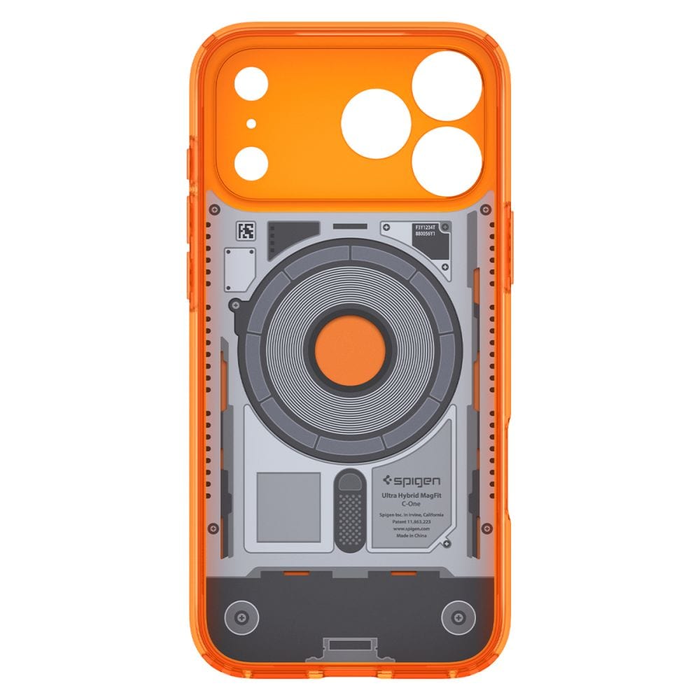 Spigen Ultra Hybrid MagSafe-etui til iPhone 18 Pro / 17 Pro – Orange