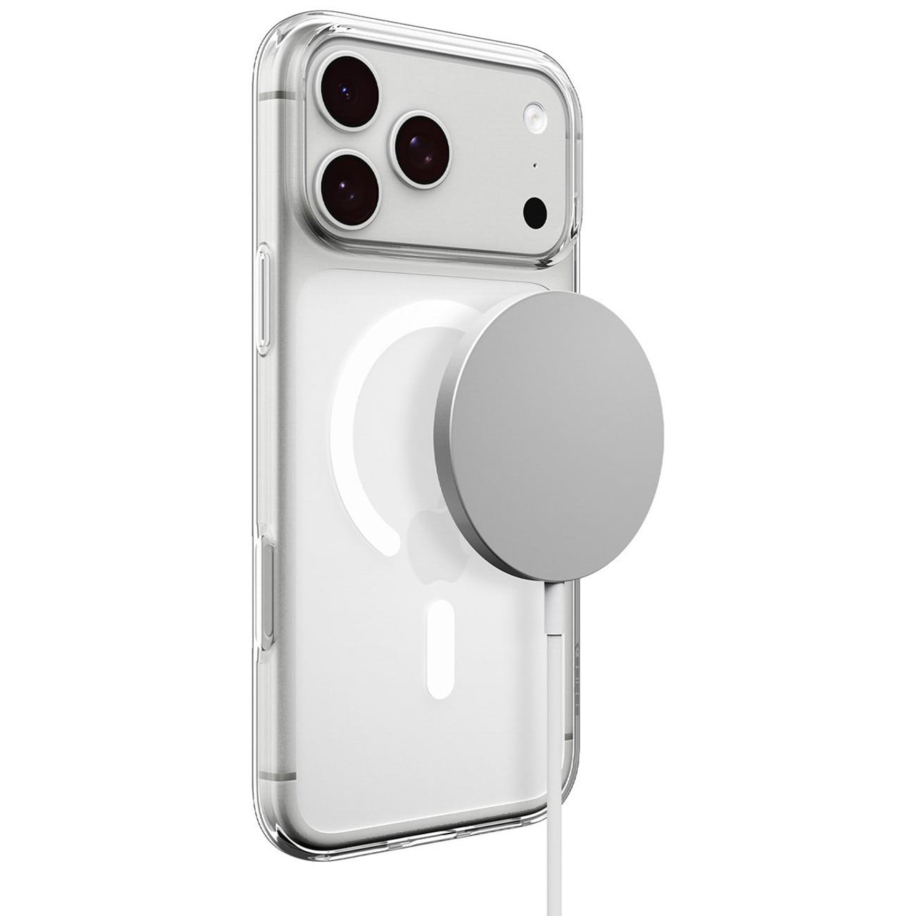 Spigen Liquid Crystal MagSafe-etui til iPhone 18 Pro Max / 17 Pro Max – gennemsigtigt og hvidt