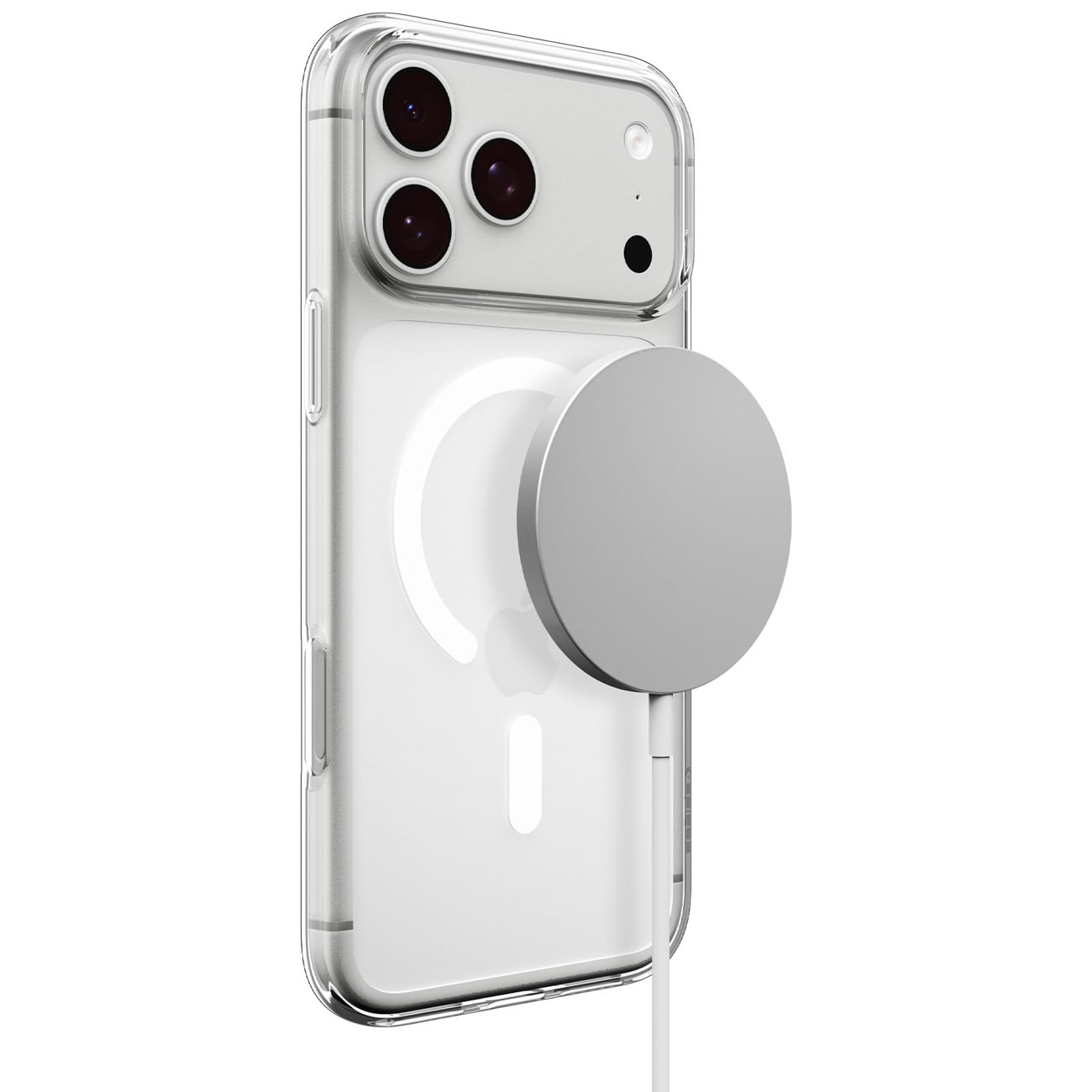 Spigen Liquid Crystal MagSafe-etui til iPhone 18 Pro Max / 17 Pro Max – gennemsigtigt og hvidt