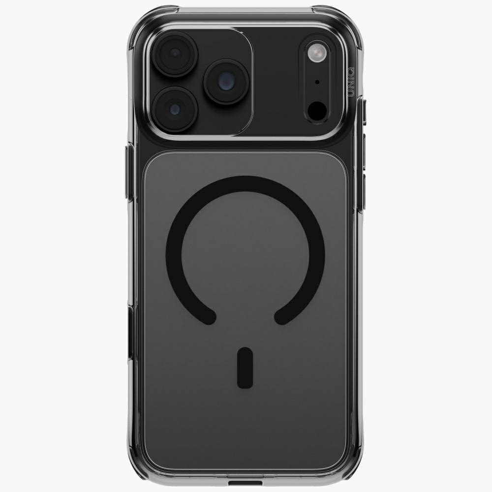 Uniq LifePro Xtreme Magclick-laddningsfodral för iPhone 18 Pro Max / 17 Pro Max – Transparent svart