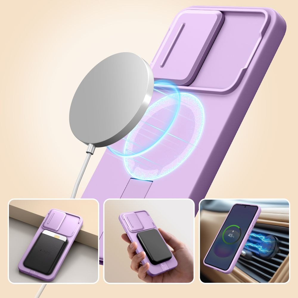Tech-Protect Kevlar Aura MagSafe-fodral för Samsung Galaxy A57 – Lila