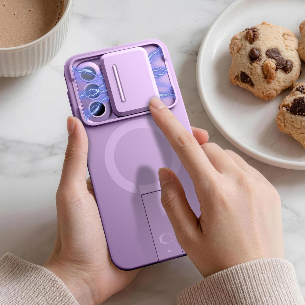 Tech-Protect Kevlar Aura MagSafe-fodral för Samsung Galaxy A57 – Lila