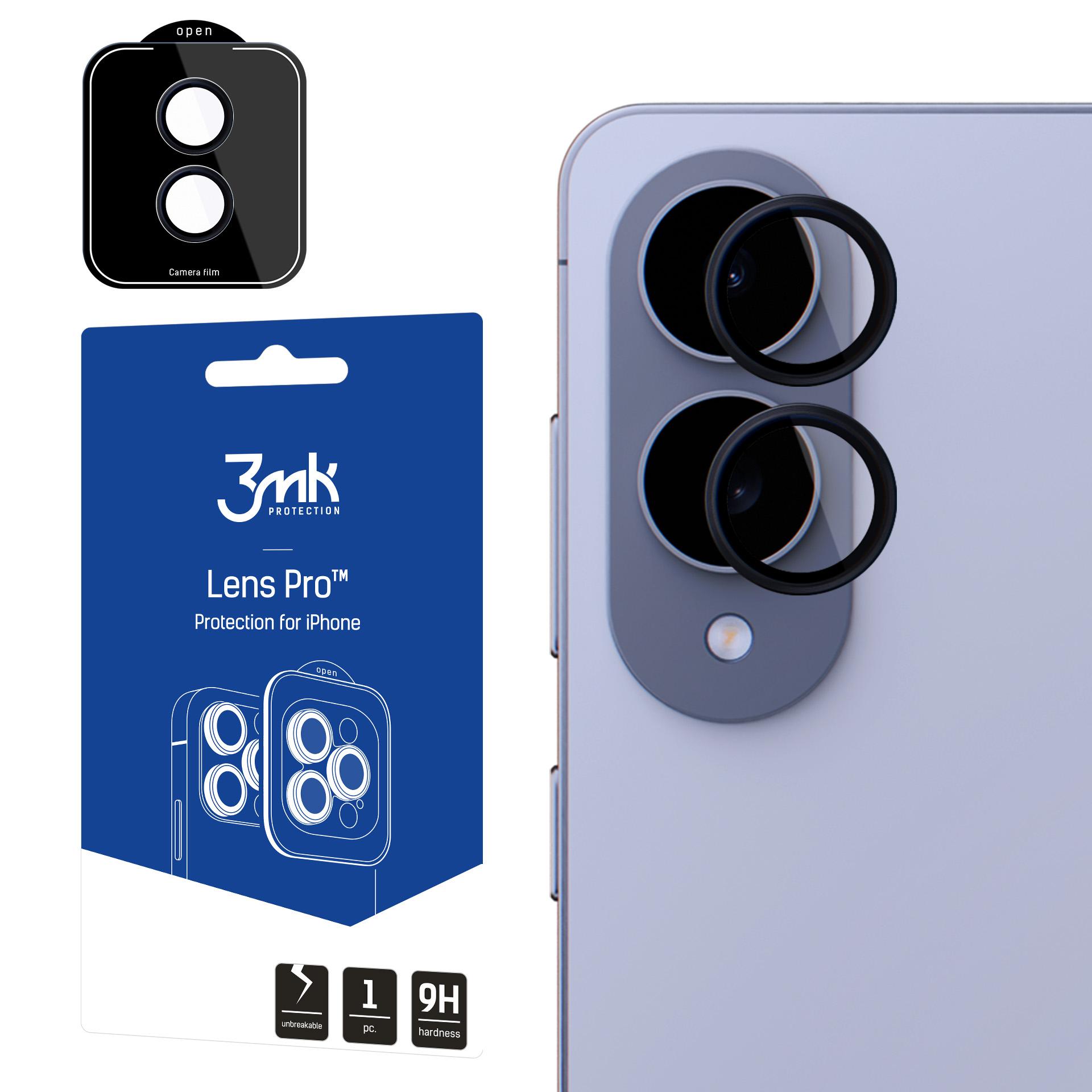 3mk Lens Protection Pro kameraglas för Samsung Galaxy S25 Edge – Svart
