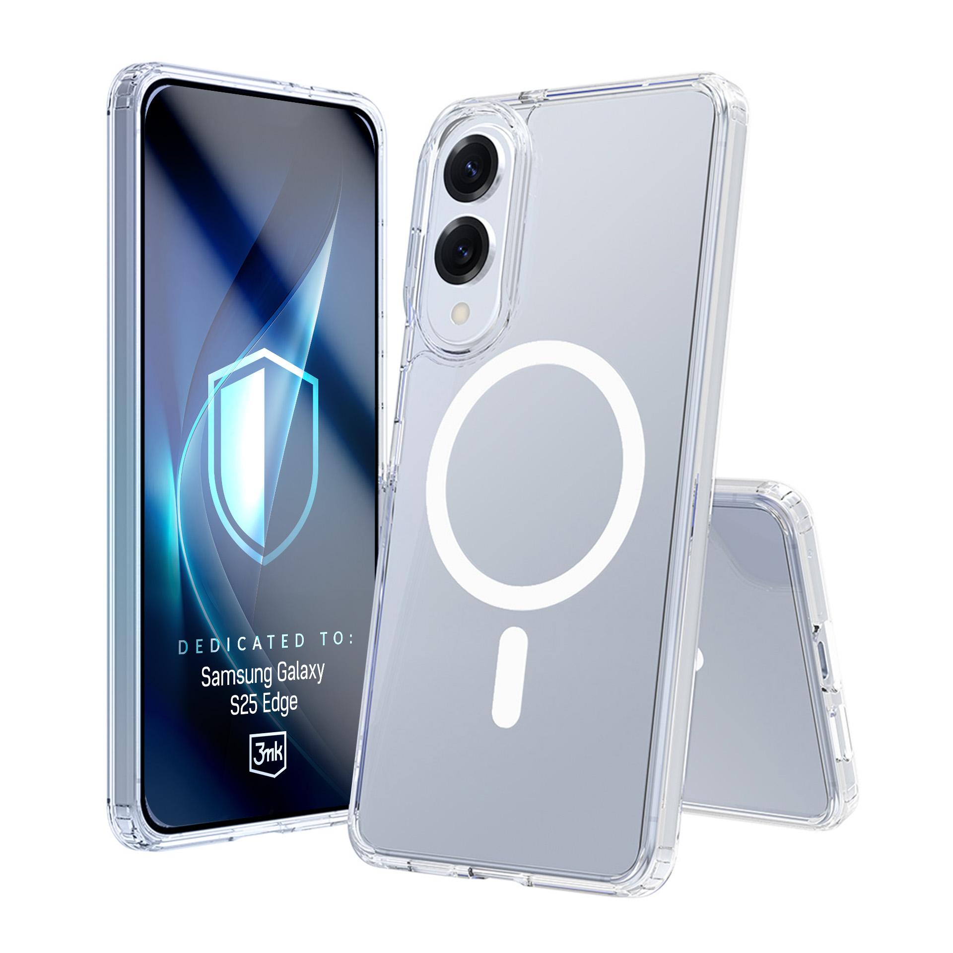 3mk Armor MagCase för Samsung Galaxy S25 Edge – genomskinligt