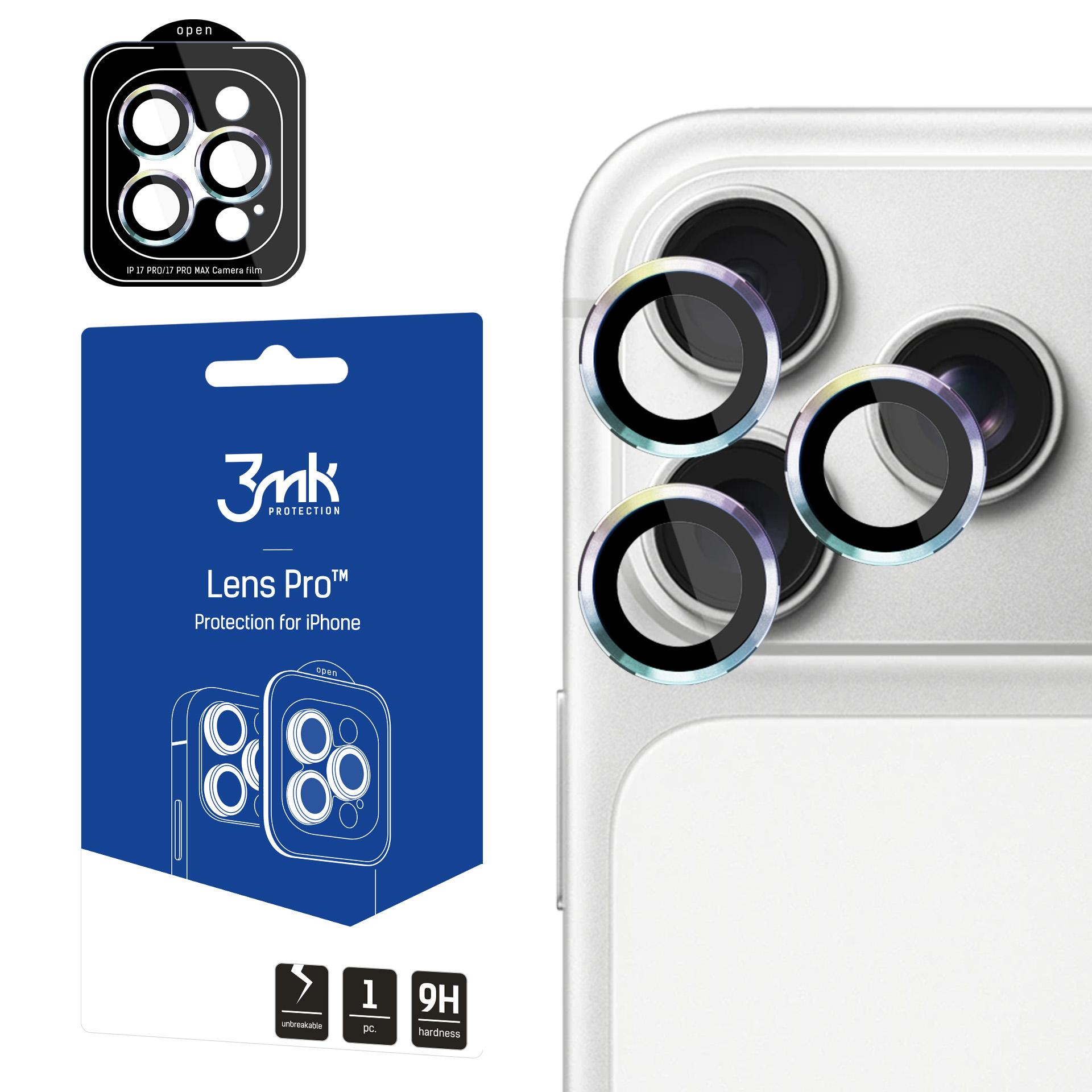 3mk Lens Protection Pro-kameraobjektivglas för Apple iPhone 17 Pro /17 Pro Max – flera färger
