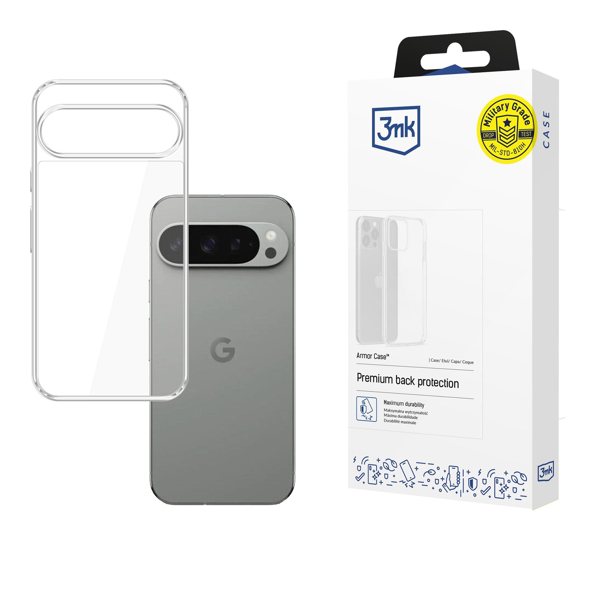 3mk Armor-fodral för Google Pixel 10 / 10 Pro – genomskinligt