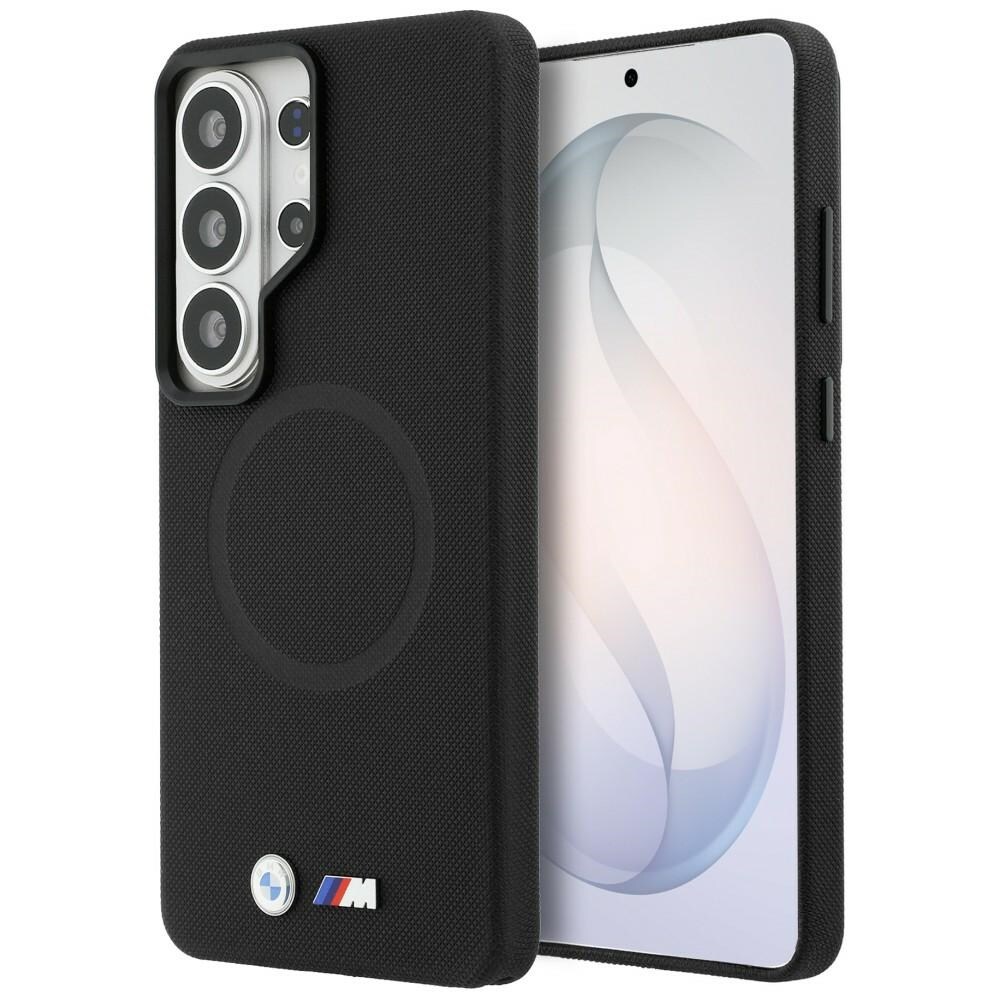 BMW-logotyp i metall, MagSafe-fodral för Samsung Galaxy S26 Ultra – svart