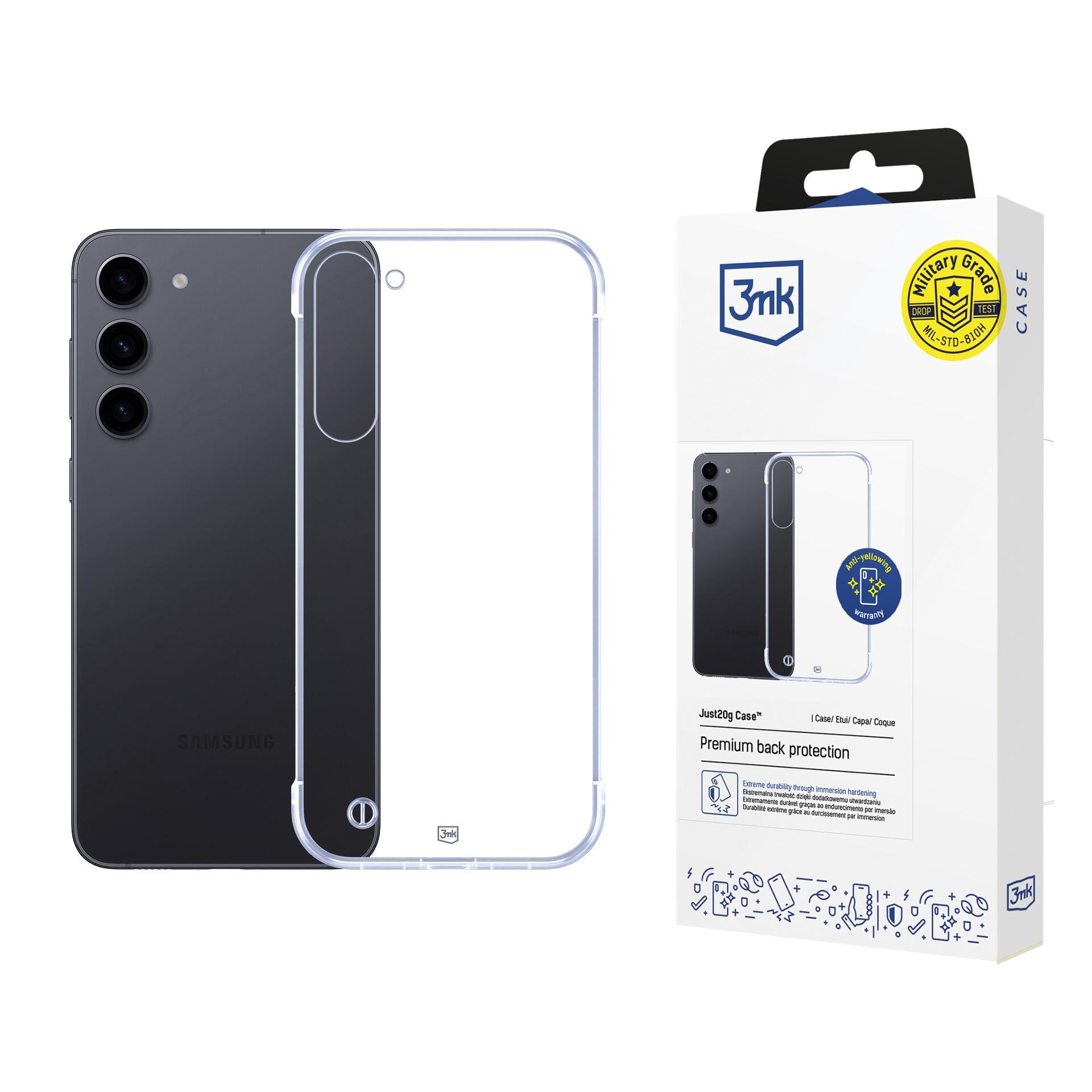 3mk Just20g genomskinligt skal till Samsung Galaxy S23+ – transparent