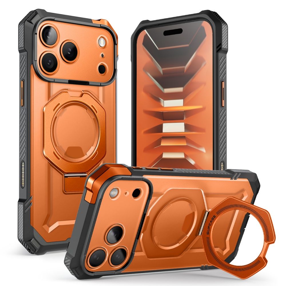 Supcase UB Grip Mag MagSafe-fodral för iPhone 18 Pro / 17 Pro – Orange