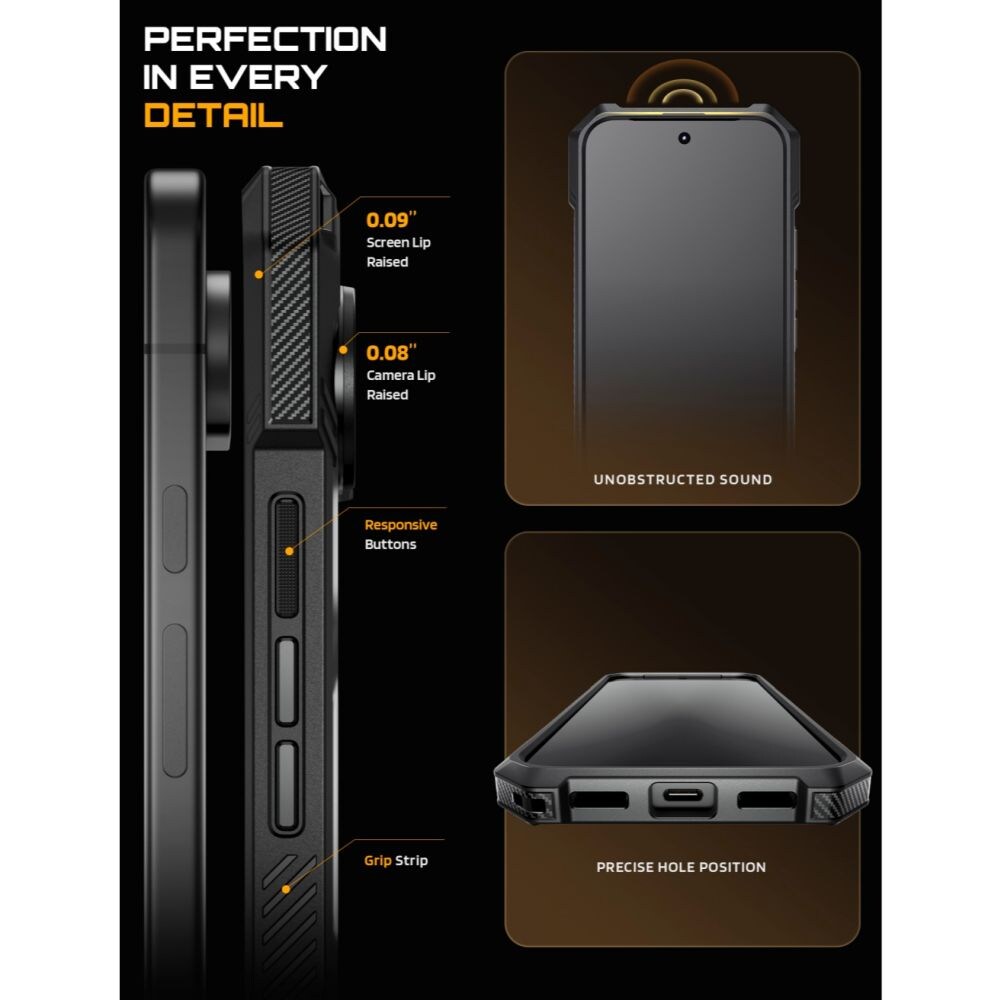 Supcase UB Grip Mag MagSafe-etui til Google Pixel 11 Pro XL – Sort