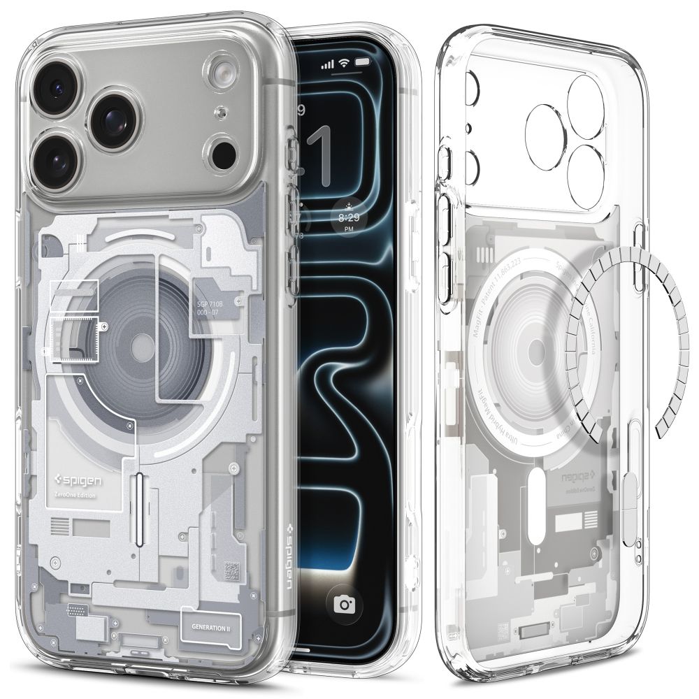 Spigen Ultra Hybrid MagSafe Zero One-etui til iPhone 18 Pro Max / 17 Pro Max – hvid