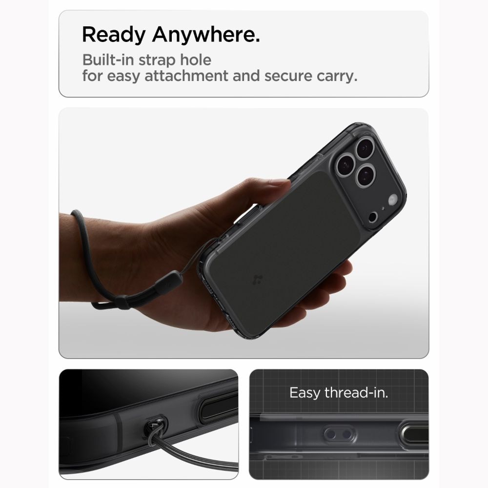 Spigen Ultra Hybrid MagSafe-etui til iPhone 18 Pro / 17 Pro – mat sort