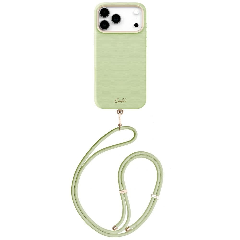 Uniq Coehl Mirelle magnetiskt laddningsfodral för iPhone 17 Pro Max – grönt