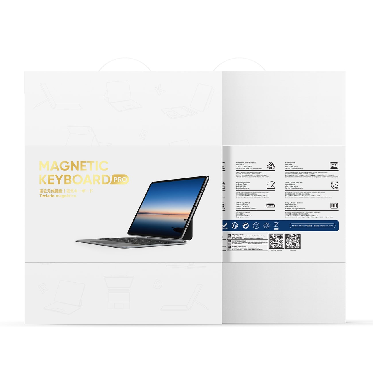 Dux Ducis (MK-serien) tastaturtaske til iPad Pro 11" (2024) – Sort
