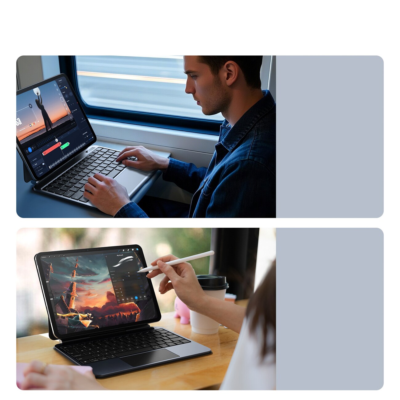 Dux Ducis (MK-serien) tastaturtaske til iPad Pro 11" (2024) – Sort