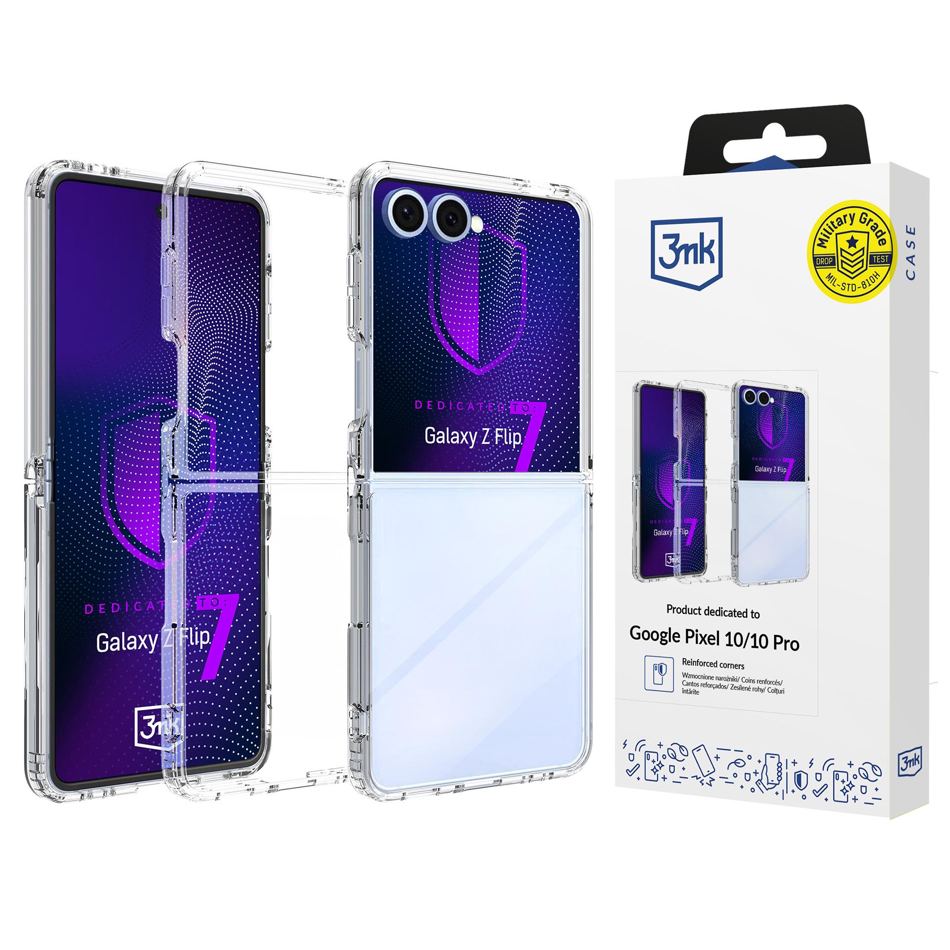 3mk Armor-fodral till Samsung Galaxy Z Flip 7 – genomskinligt