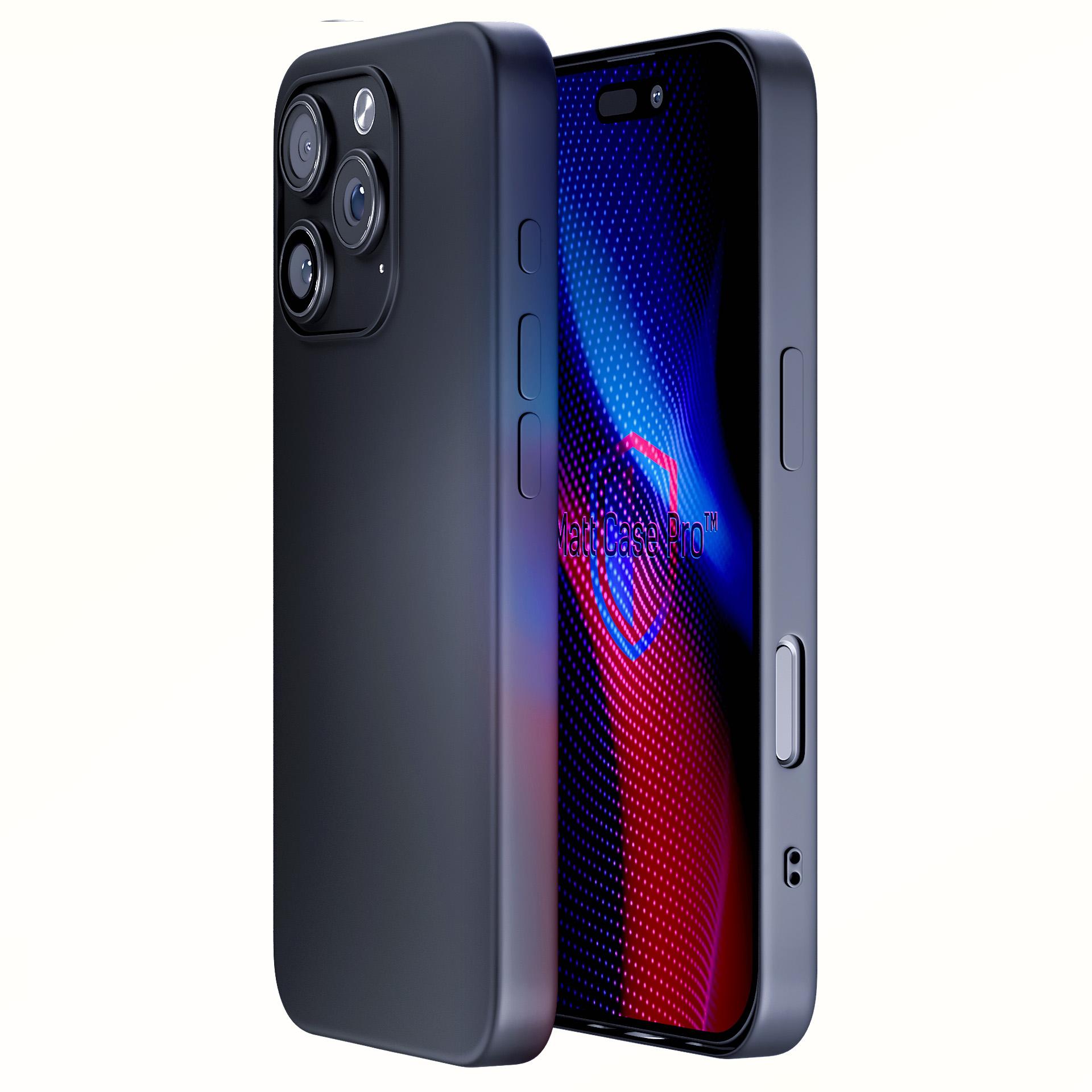 3mk Matt Case Pro för Apple iPhone 16 Pro – matt svart