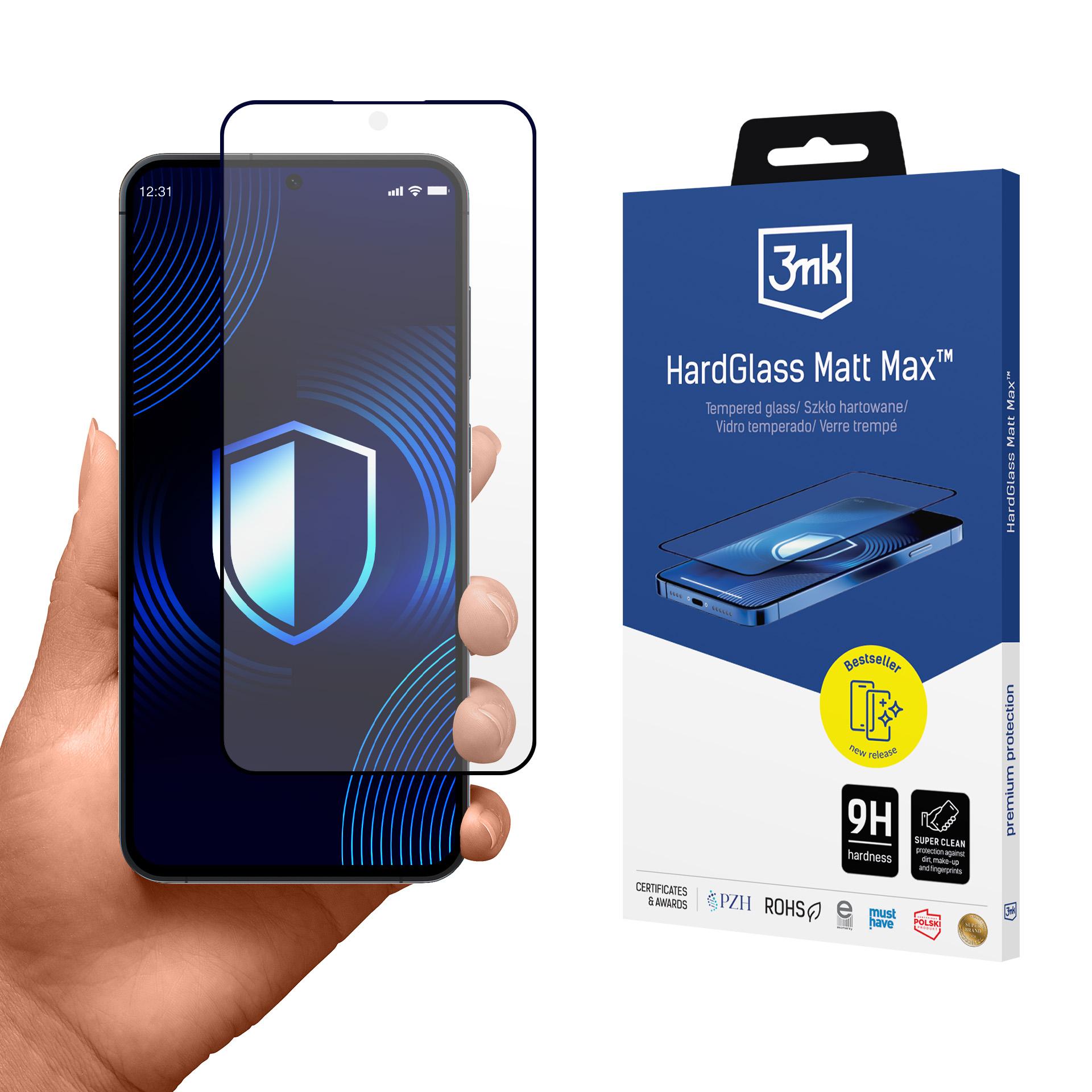 3mk HardGlass Matt Max härdat glas till Samsung Galaxy S25