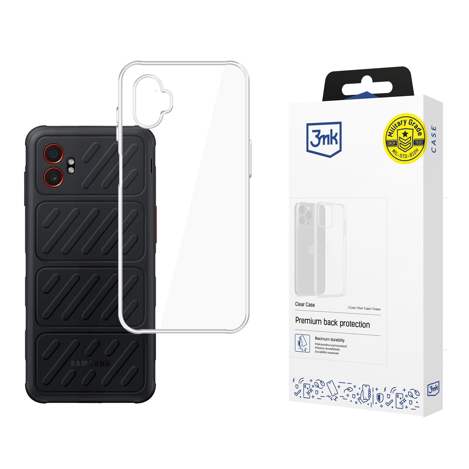 3mk genomskinligt skal till Samsung Galaxy XCover 7 Pro – transparent