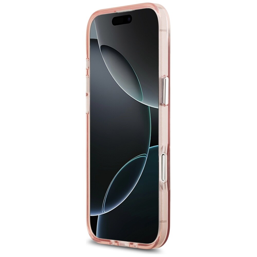 Guess IML-logo med gradient på trekant – MagSafe-etui til iPhone Air – lyserød