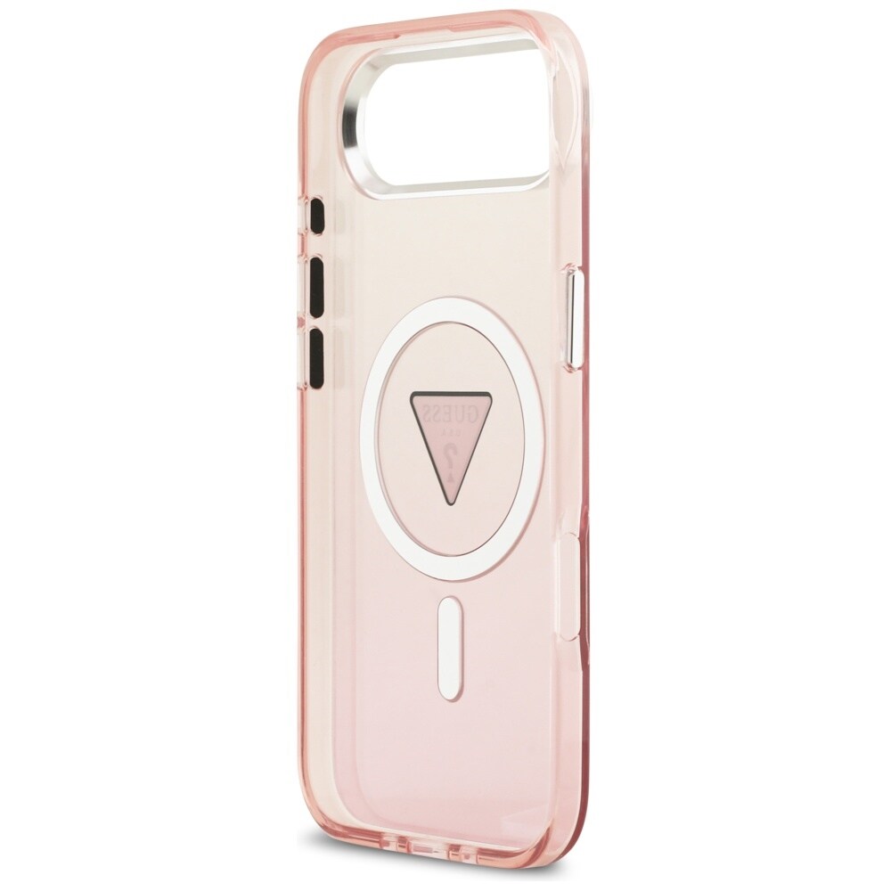 Guess IML-logo med gradient på trekant – MagSafe-etui til iPhone Air – lyserød