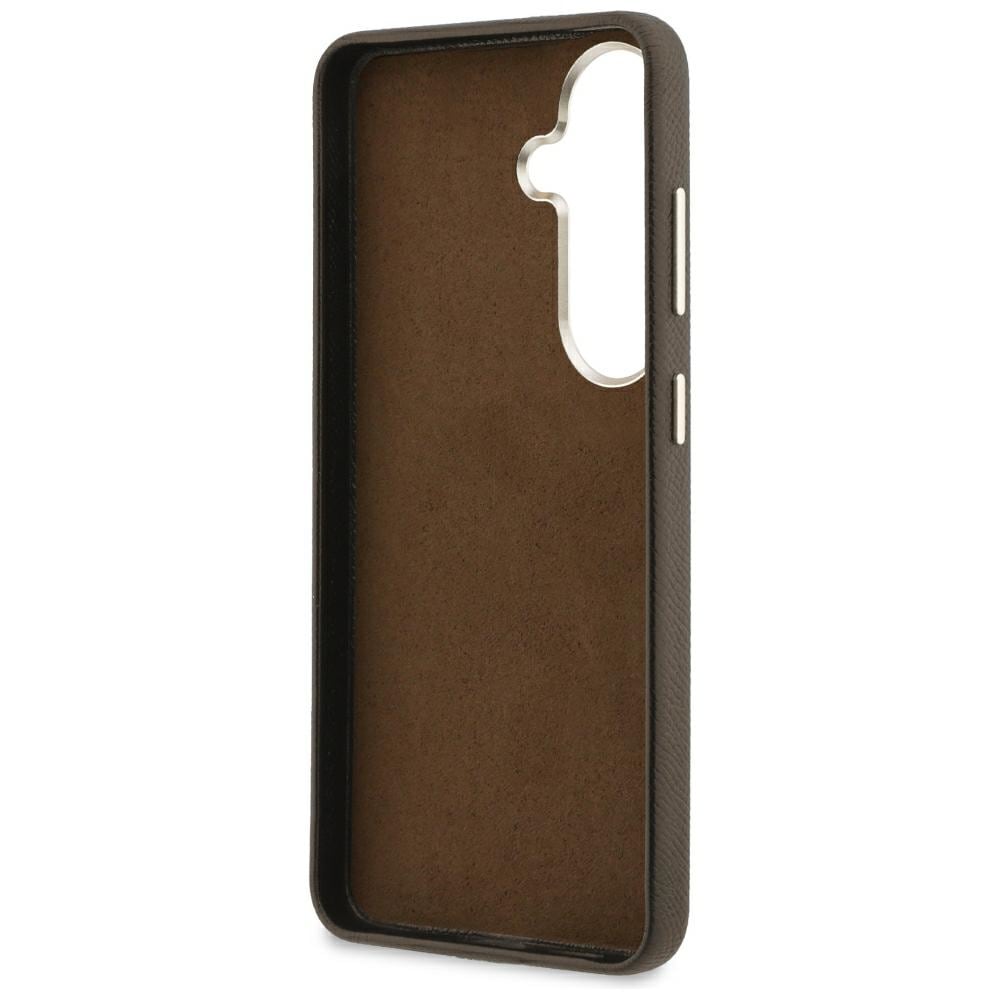 Guess Grained Big 4G metal-logo-etui til Samsung Galaxy S26+ – brun