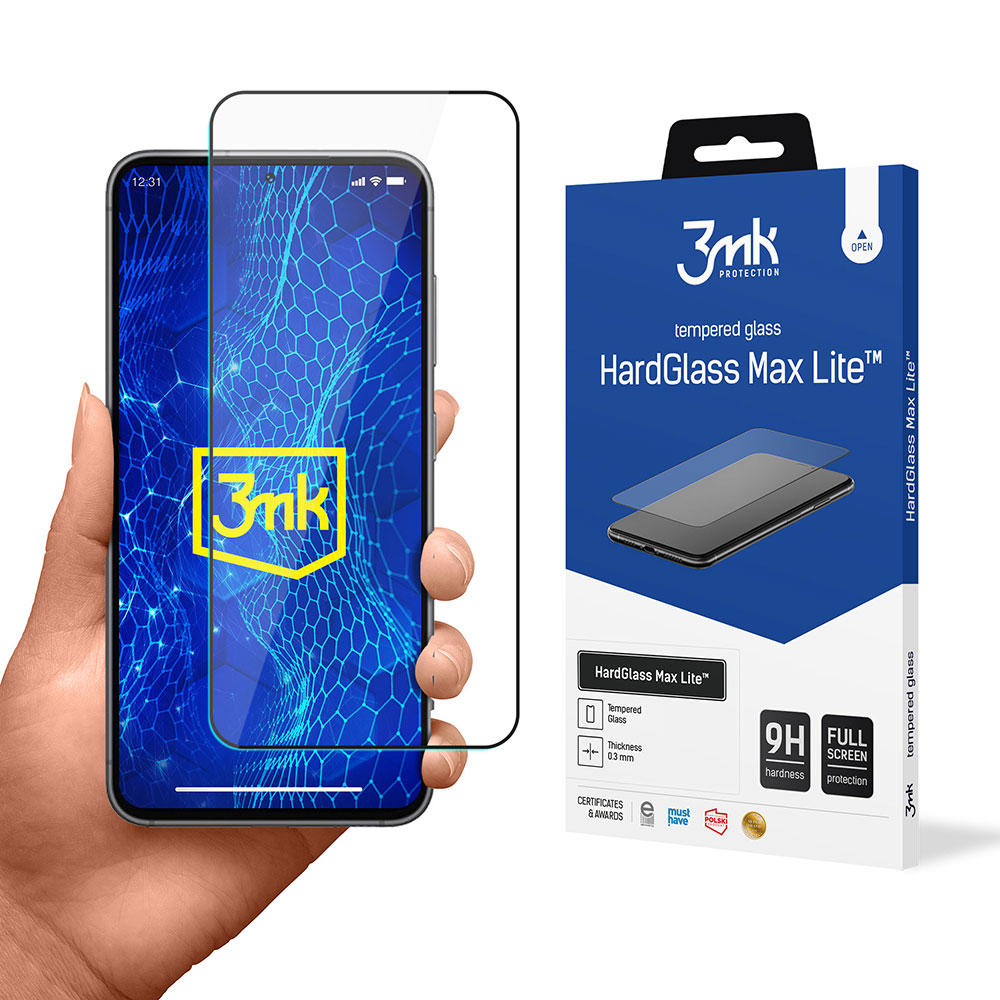 9H 3mk HardGlass Max Lite™-glas till Samsung Galaxy S24+