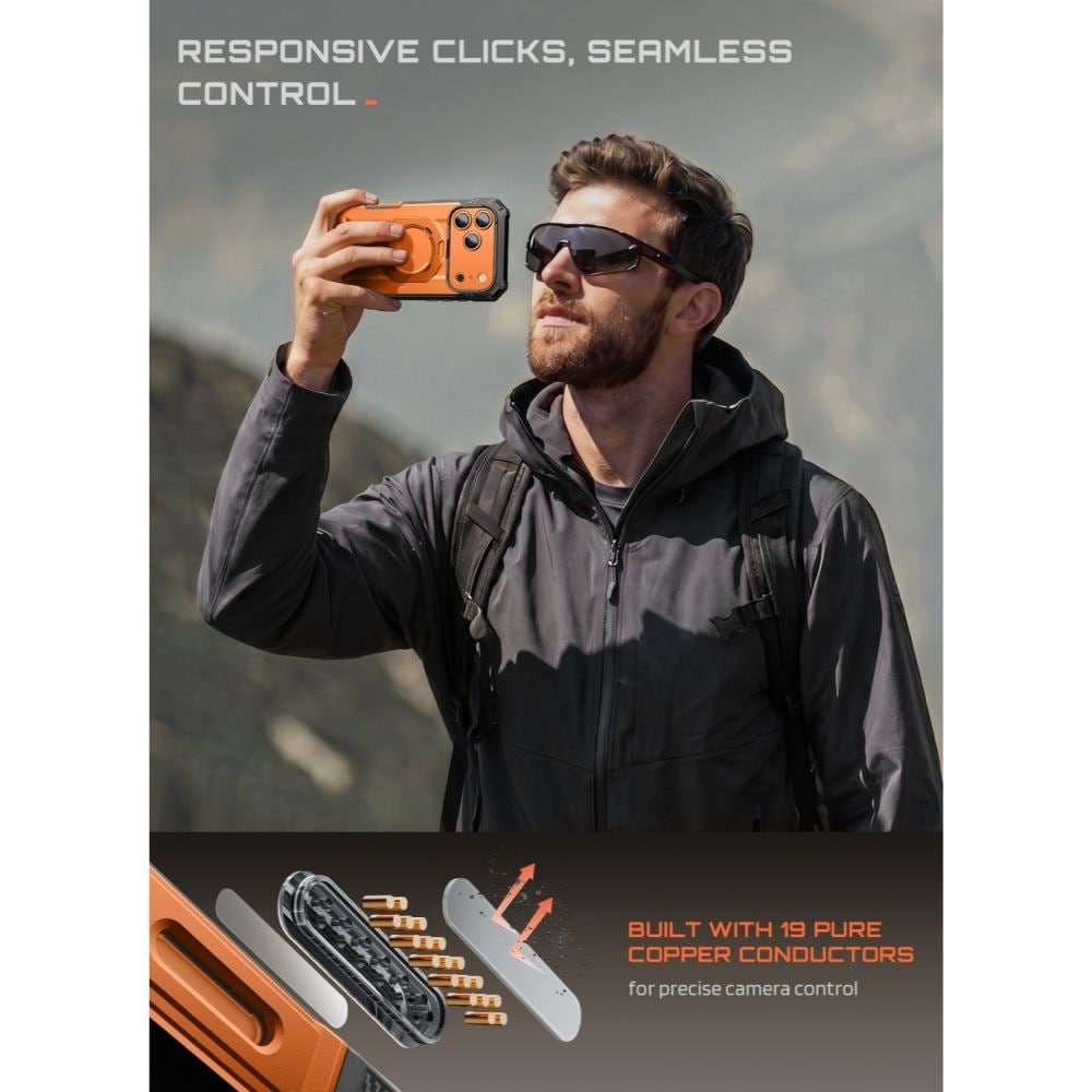 Supcase Grip Pro Mag MagSafe-etui til iPhone 18 Pro / 17 Pro – Orange