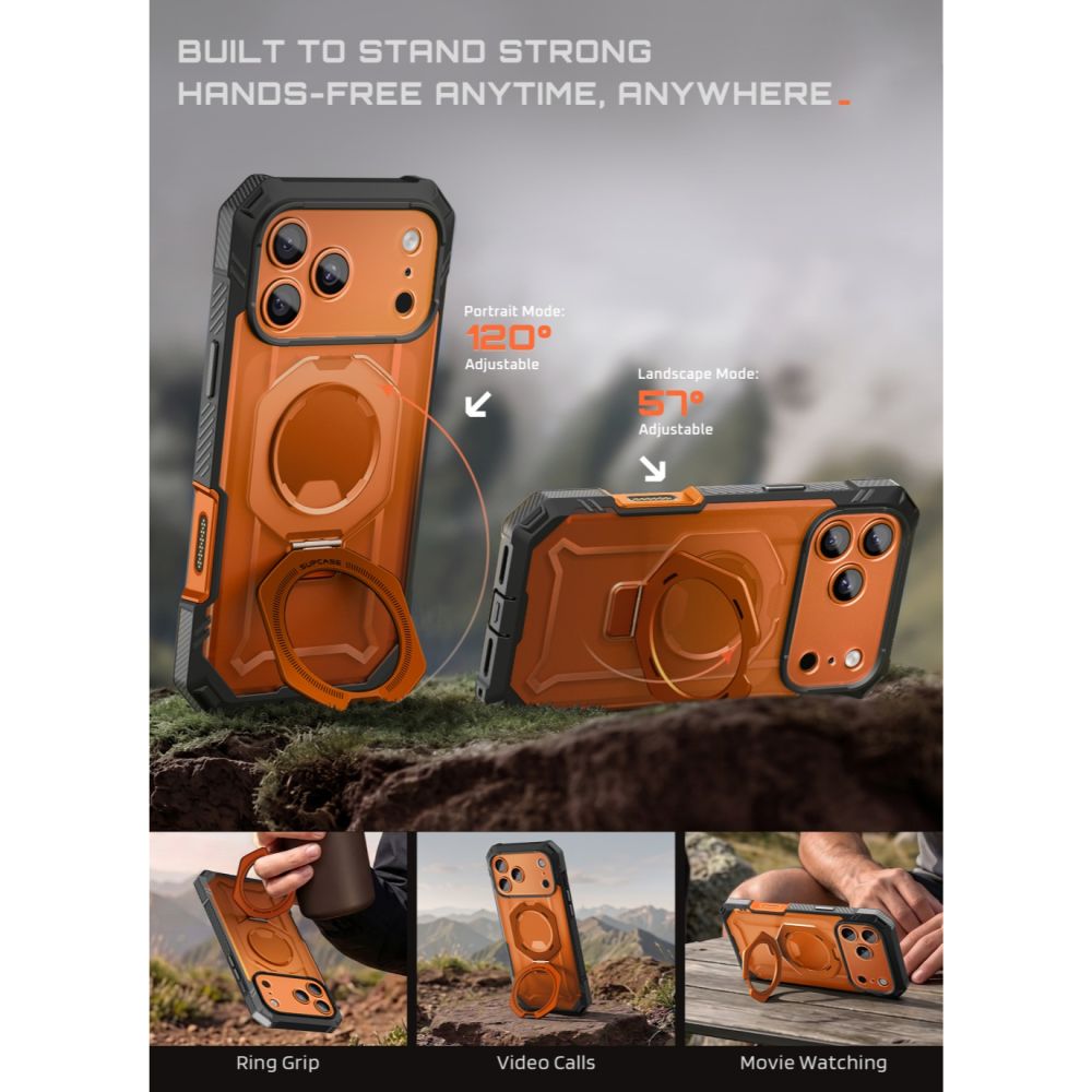 Supcase Grip Pro Mag MagSafe-etui til iPhone 18 Pro Max / 17 Pro Max – Orange