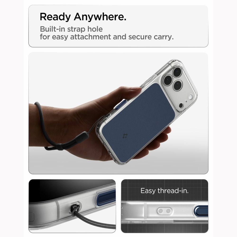 Spigen Ultra Hybrid MagSafe-etui til iPhone 18 Pro Max / 17 Pro Max – matblå