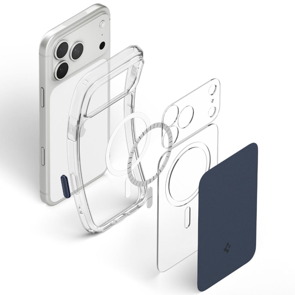 Spigen Ultra Hybrid MagSafe-etui til iPhone 18 Pro Max / 17 Pro Max – matblå