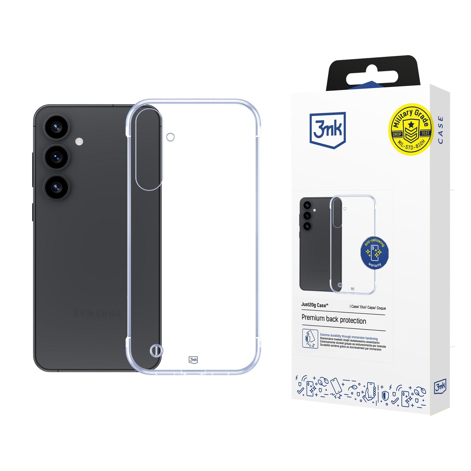 3mk Just20g gennemsigtigt cover til Samsung Galaxy S25 – gennemsigtigt