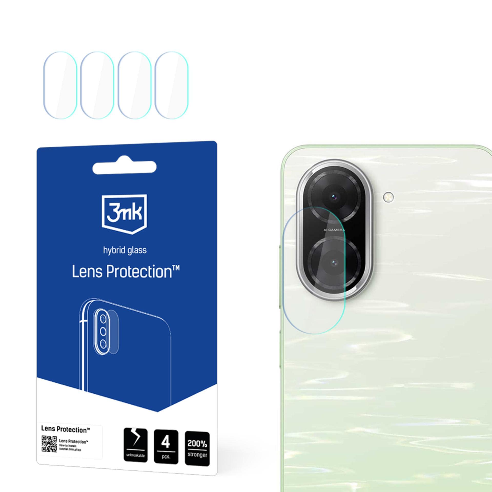 Hybridglas för kameralins – 3mk-linsskydd till Xiaomi Redmi A5 4G