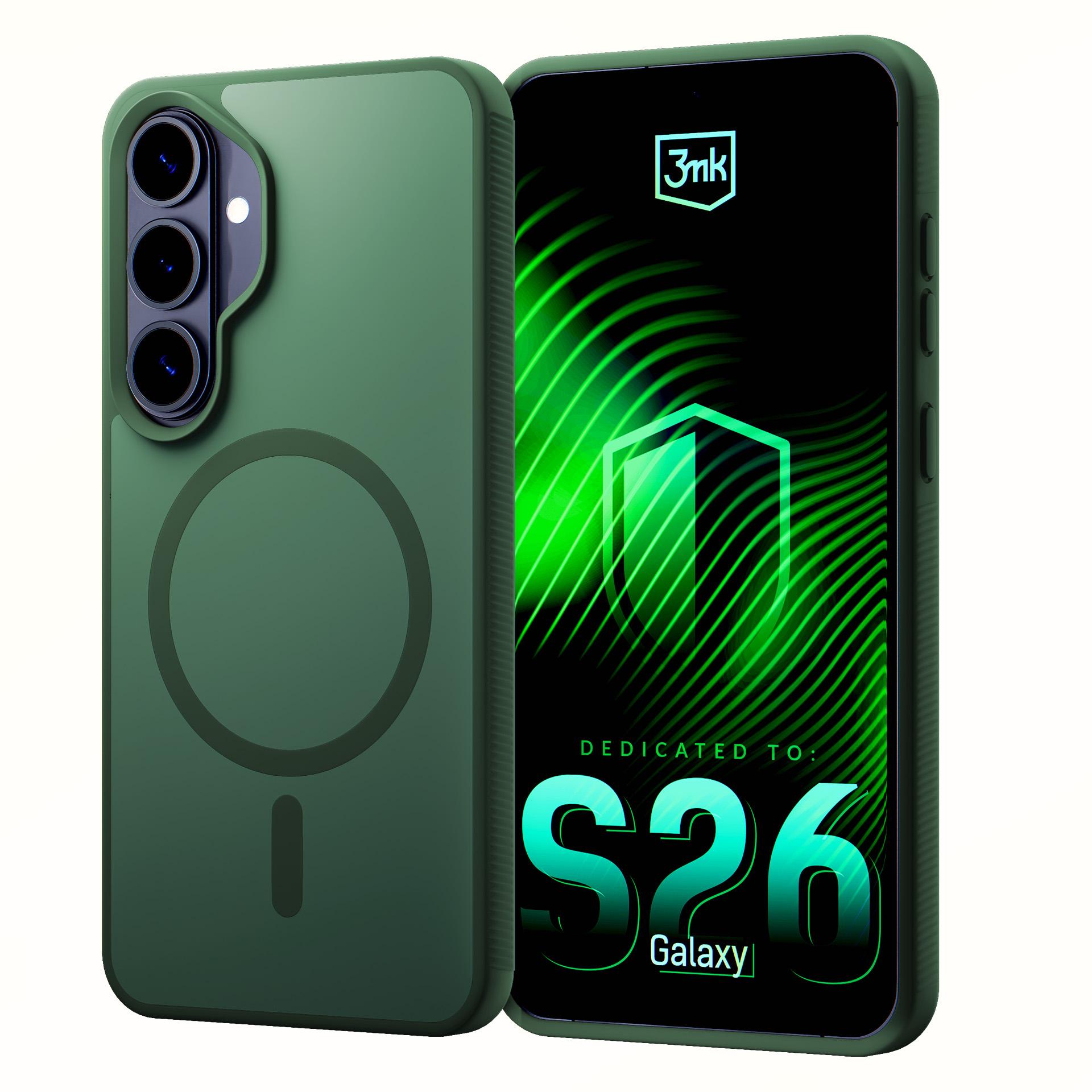 3mk Smoke MagCase till Samsung Galaxy S26 – grön
