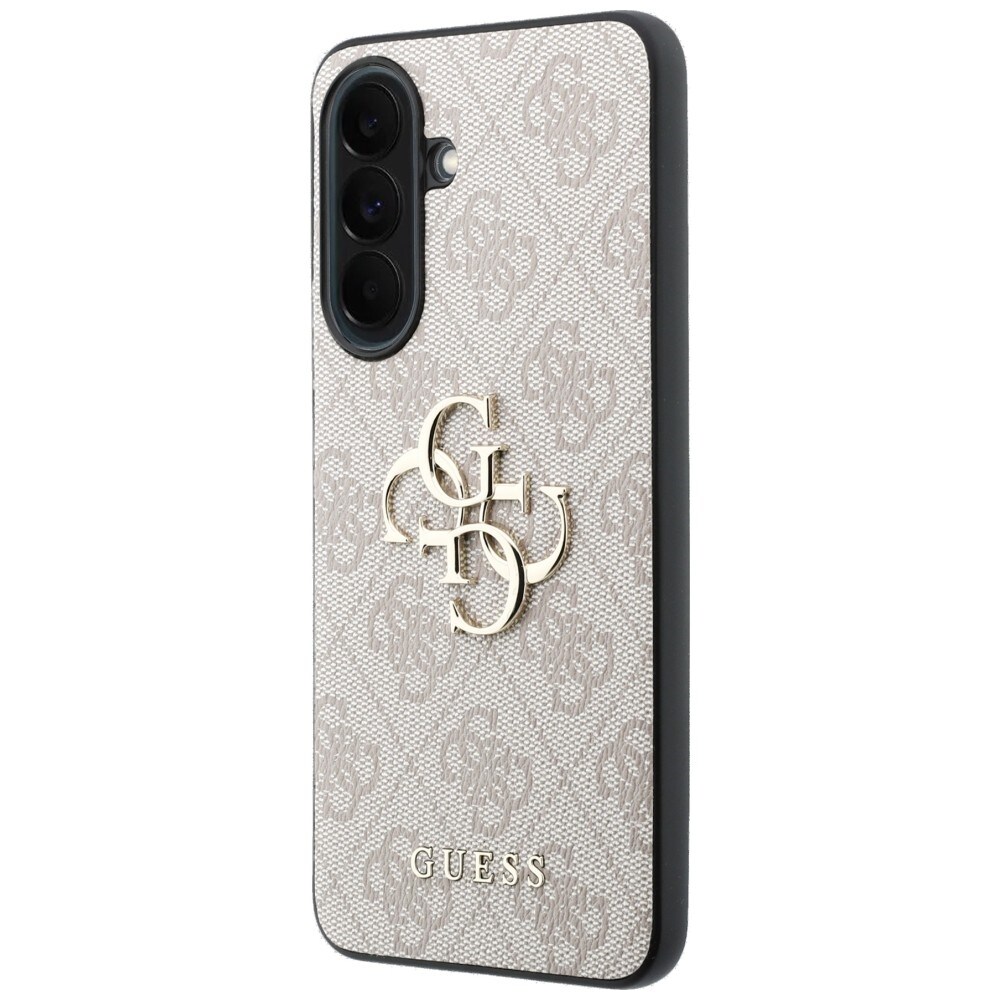 Guess Leather 4G metal-logo-etui til Samsung Galaxy A37 5G – lyserød