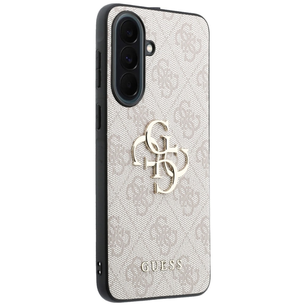 Guess Leather 4G metal-logo-etui til Samsung Galaxy A37 5G – lyserød
