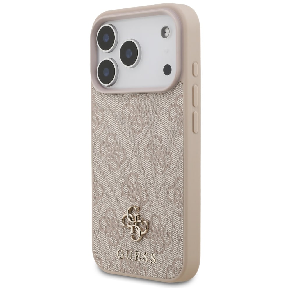 Guess 4G Small Classic Logo MagSafe-etui til iPhone 18 Pro / 17 Pro – lyserød