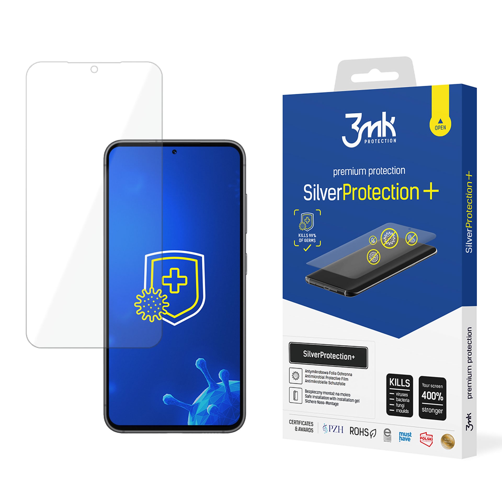 3mk SilverProtection+ skyddsfilm för Samsung Galaxy S24+