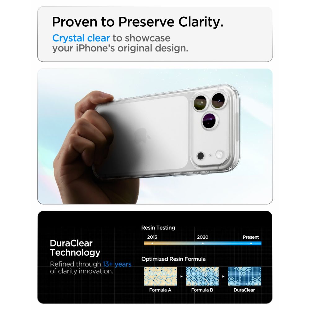 Spigen Ultra Hybrid-etui til iPhone 18 Pro Max / 17 Pro Max – gennemsigtigt