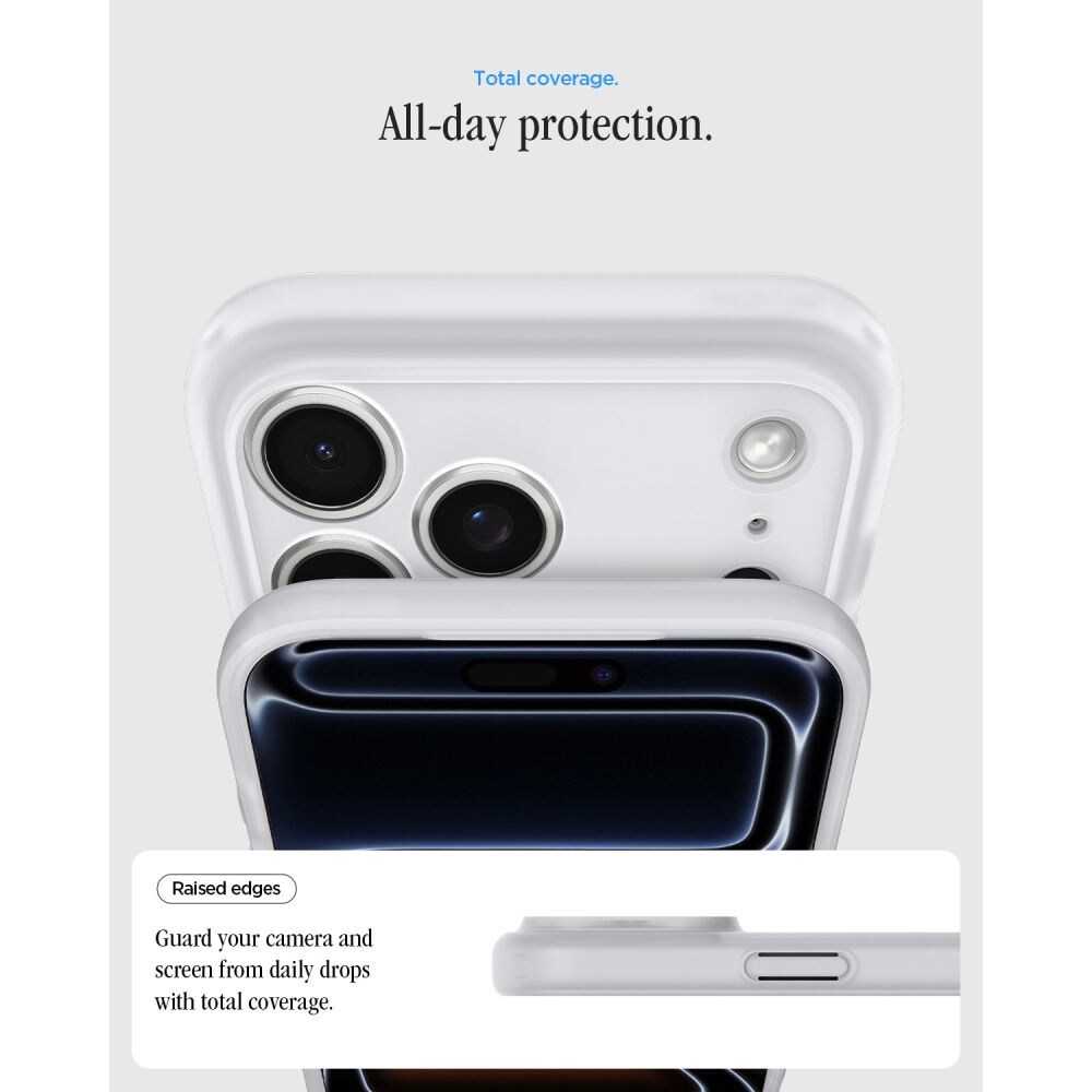 Spigen Ultra Hybrid MagSafe-etui til iPhone 18 Pro Max / 17 Pro Max – sølv