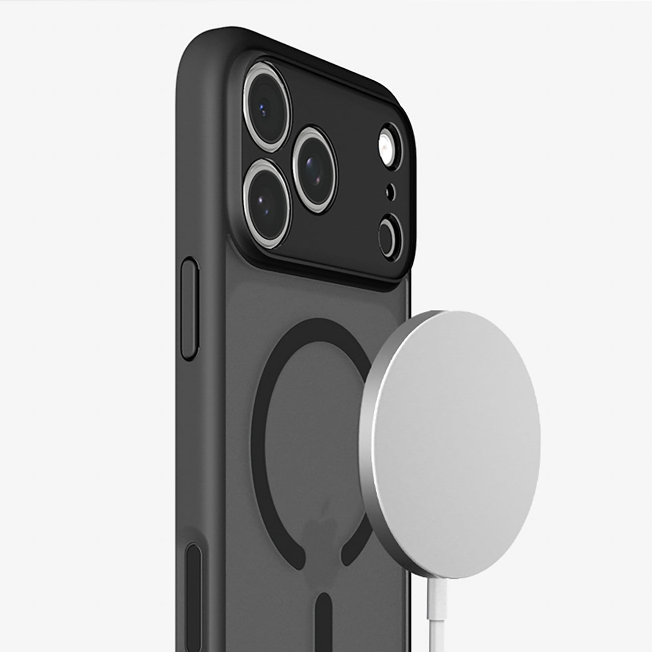 Spigen Ultra Hybrid MagSafe-etui til iPhone 18 Pro / 17 Pro – frostsort