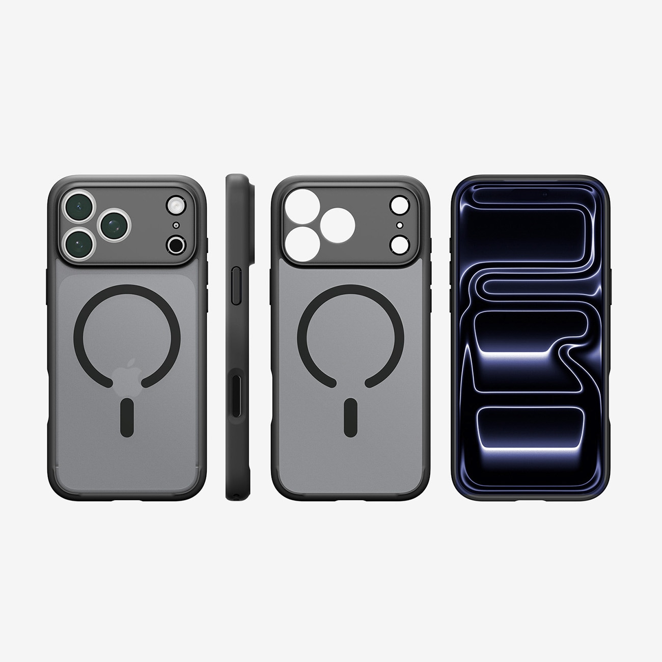 Spigen Ultra Hybrid MagSafe-etui til iPhone 18 Pro / 17 Pro – frostsort
