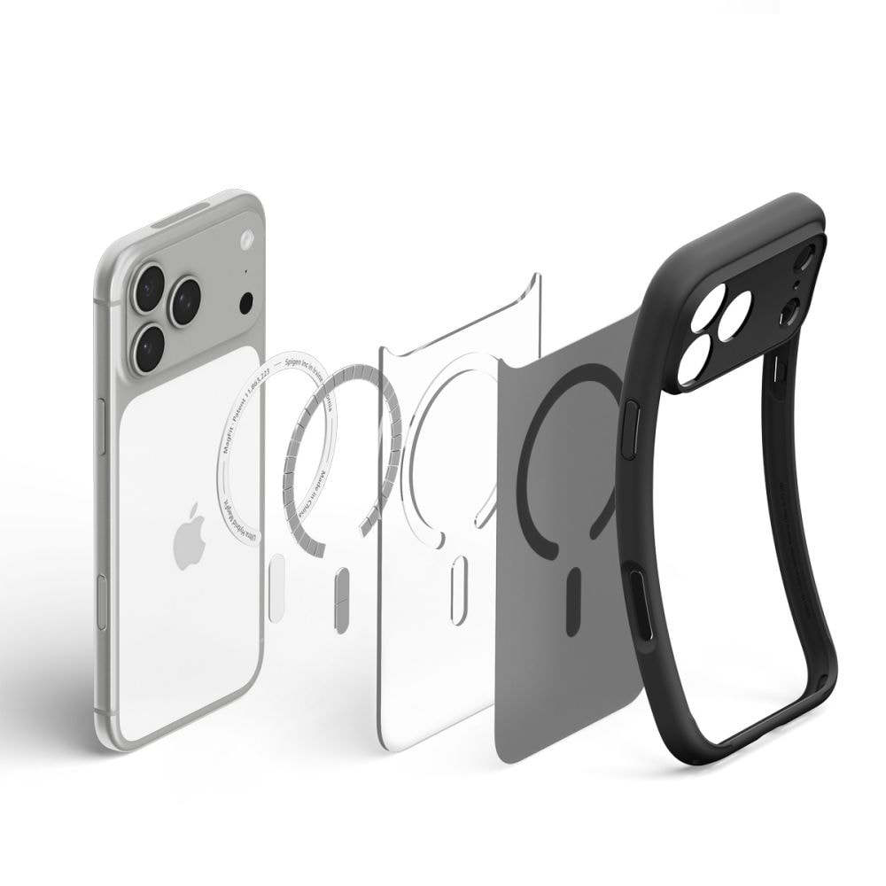 Spigen Ultra Hybrid MagSafe-etui til iPhone 18 Pro / 17 Pro – frostsort