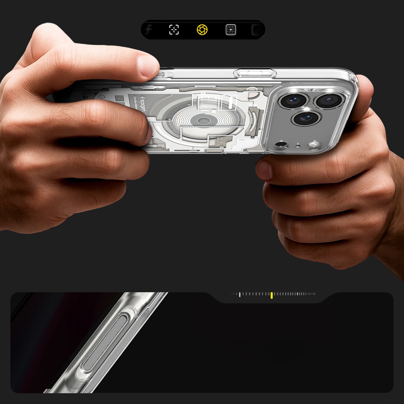 Spigen Ultra Hybrid MagSafe Zero One-etui til iPhone 18 Pro / 17 Pro – Titanium