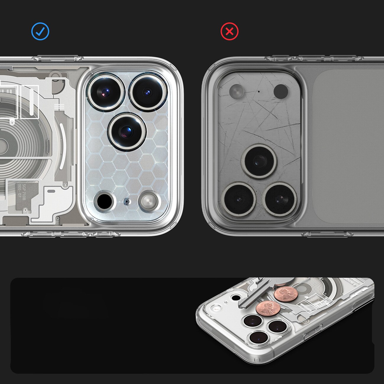 Spigen Ultra Hybrid MagSafe Zero One-etui til iPhone 18 Pro / 17 Pro – Titanium